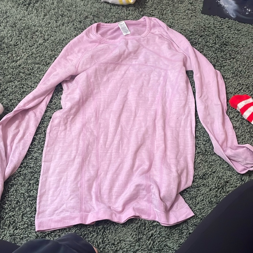 Size 14, purple/pink long sleeve